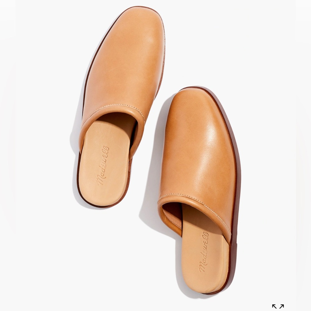 Madewell The Louisa Mule Amber Tan Camel Size 7.5